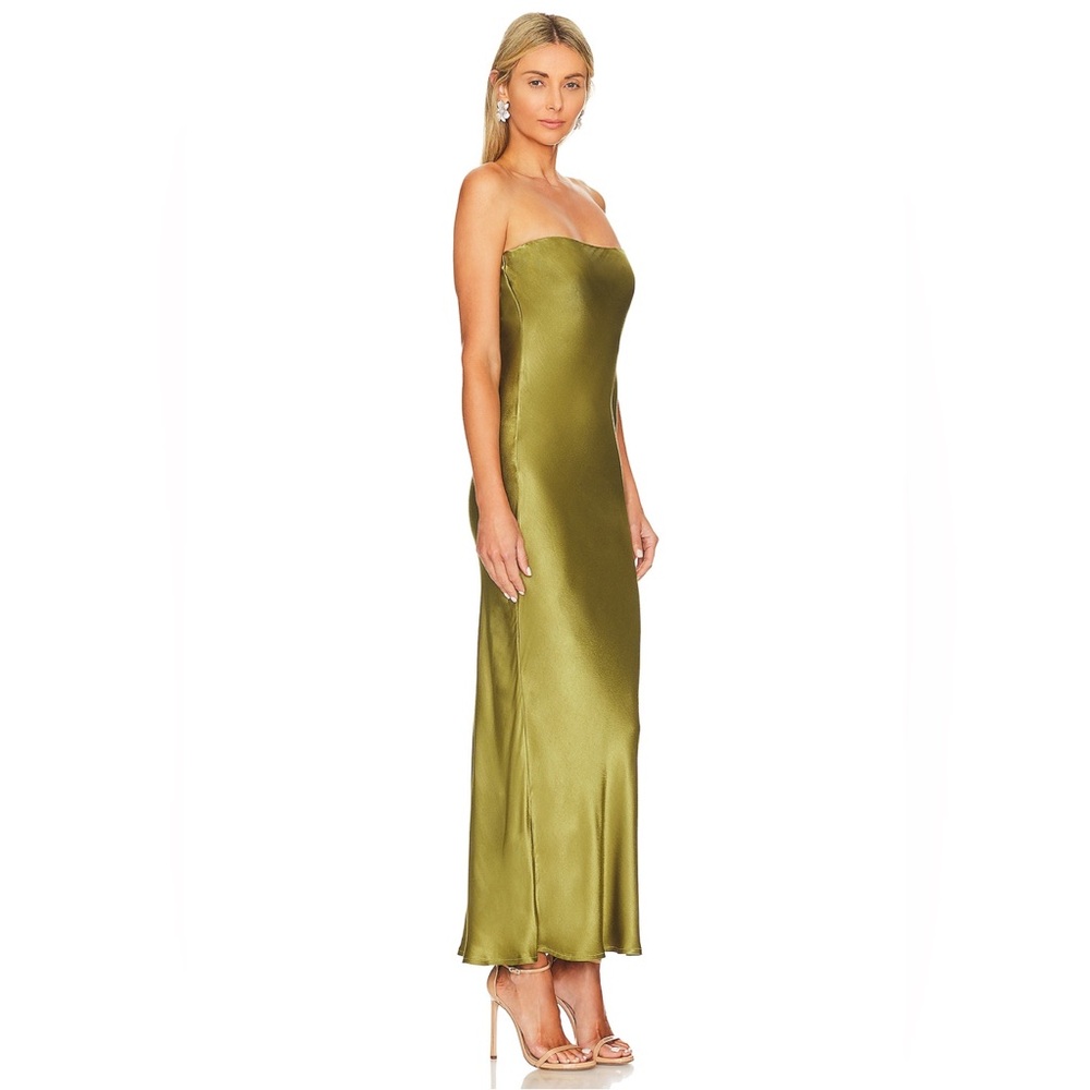 Angel Strapless Midi Dress | Olive | SNDYS x REVOLVE | S - Picture 2 of 4